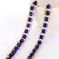Fashion Purple Beads Decorated Chains Weave Design