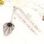 Retro Silver Color Beads Decorated Water Drop Shape Pendant Design
