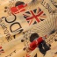 Retro Khaki Letter Pattern Decorated Tassel Design