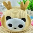 Lovely Khaki Panda&antlers Decorated Crimping Design