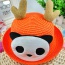 Lovely Orange Red Panda&antlers Decorated Crimping Design