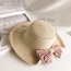 Lovely Kahki Bowknot Decorated One Side Fold Design