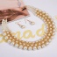 Elegant White Pearl Weaving Decorated Collar Design Pearl Jewelry Sets