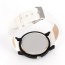 Fashion White Candy Color Decorated Round Case Design