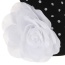 Fashion Black+white Big Flower Decorated Simple Design