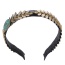 Fashion Gold Color Leaf Shape Decorated Simple Design Alloy Hair band hair hoop