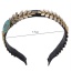 Fashion Gold Color Leaf Shape Decorated Simple Design Alloy Hair band hair hoop