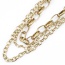Personality Gold Color Chains Decorated Multilayer Design Alloy Bib Necklaces