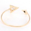 Elegant Gold Color Triangle Shape Decorated Opening Design