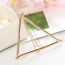 Elegant Gold Color Triangle Shape Decorated Hollow Out Design