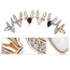 Fashion Silver Color&white Deer Head Shape Decorated Opening Design Alloy Korean Rings