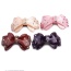Fashion Coffee Diamond Decorated Bowknot Shape Design Acrylic Hair clip hair claw