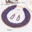 Fashion Black Hollow Out Decorated Hand-woven Collar Design