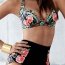 Sexy Multi-color Flower Pattern Decorated High Waist Design