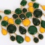 Fashion Green Geometric Shape Diamond Decorated Hollow Out Design