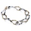 Exaggerate White+black Chain Shape Decorated Simple Design Acrylic Bib Necklaces