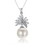 Fashion White Diamond Decorated Simple Design Pearl Jewelry Sets