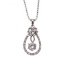 Fashion Silver Color Water Drop Shape Pendant Decorated Simple Design Alloy Jewelry Sets