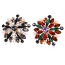 Exggerate Multicolor Irregulary Diamond Decorated Simple Design Alloy Korean Rings