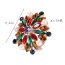 Exggerate Multicolor Irregulary Diamond Decorated Simple Design Alloy Korean Rings