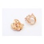 Fashion Red Diamond Decorate Hollow Out Flower Design  Alloy Korean Rings