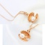 Sweet White Pearl Decorated Shell Shape Pendant Design Alloy Chains