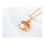 Sweet White Pearl Decorated Shell Shape Pendant Design Alloy Chains