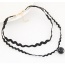Temperament Black Beas Pendant Decorated Double Layer Wave Necklace
