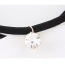 Temperament Black Diamond Pendant Decorated Double Layer Necklace