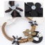 Fashion Brown Flower Decorated Multi-layer Simple Collar Necklace