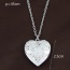 Fashion Silver Color Hollow Out Heart Pendant Decorated Simple Necklace(can Open The Heart)