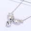 Lovely Silver Color Metal Fish Pendant Simple Long Chain Necklace