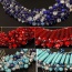 Fashion Red Bead Decorated Hand-woven Pure Color Design Necklace