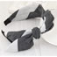 Fashion Black+gray Color Matching Design Bowknot Shape Simple Hair Clasp