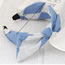 Fashion Blue+gray Color Matching Design Bowknot Shape Simple Hair Clasp