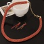 Fashion Red Twist Chain Decorated Simple Jewelry Sets