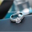 Sweet Silver Color Diamond Decorated Simple Adjustable Ring
