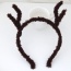 Sweet Black Brushy Deer Ear Shape Decorated Pure Color Hair Clasp