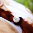 Elegant Black Rabbit Ear Shape Decorated Color Matching Hair