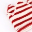 Lovely White+red Crown Shape Decorated Simple Knitting Hat