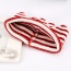 Lovely White+red Crown Shape Decorated Simple Knitting Hat