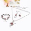 Personality Red Hollow Out Fish Pendant Decorated Jewerly Sets