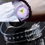 Fashion Green Transparent Strap Decorated Watch