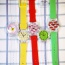 Fashion Multi-color Transparent Strap Decorated Watch