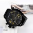 Fashion Dark Gray Round Shape Dial Design Simple Watch