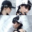 Fashion Black Metal Ring Decorated Hollow Out Baseball Cap
