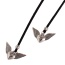 Vintage Silver Color Wings Pendant Decorated Multi-layer Simple Necklace