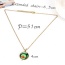 Personality Silver Color Pk Go Color Matching Pendant Decorated Long Chain Necklace