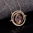 Fashion Gold Color Hourglass Pendant Decorated Multi-layer Round Shape Simple Necklace