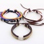 Retro Multi-color Metal 8 Shape Decorated Hand-woven Multilayer Bracelet
